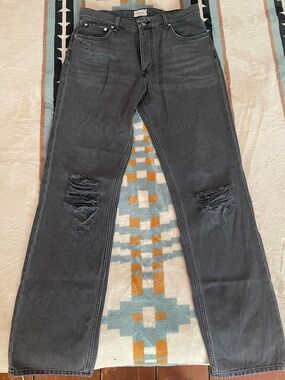 Mikuta black distressed jeans